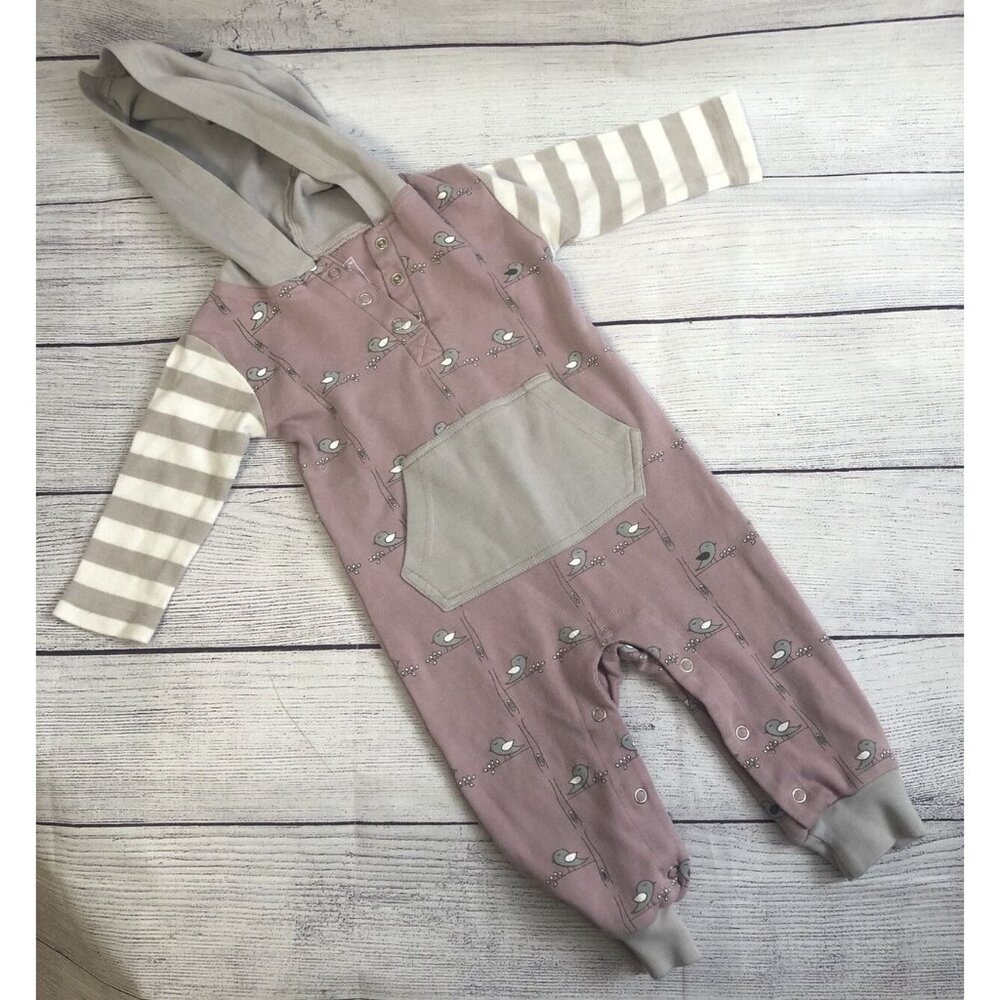 Lovedbaby 12-18M Hooded Romper Organic